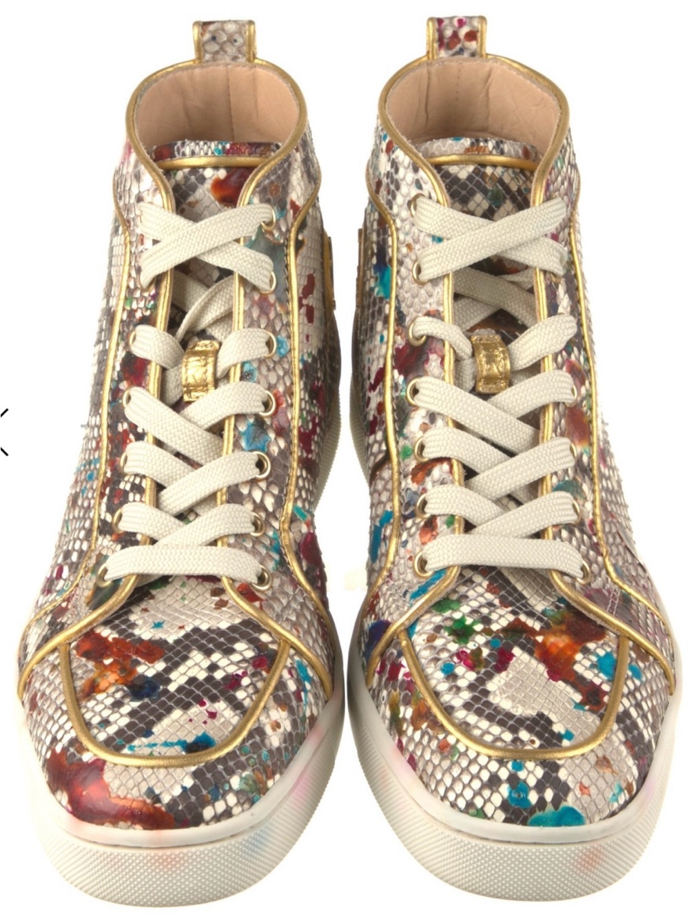 Christian Louboutin Men’s Python Sneakers